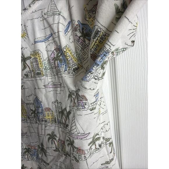 Talbots Med Scenic Print Boat Neck 3/4 Sleeve Tee Top - Picture 6 of 6